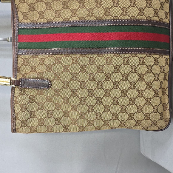 ✨️GUCCI GG Canvas Web Sherry Line Tote Bag - Picture 3 of 16